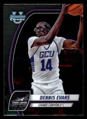 2024-25 Bowman University Chrome #89 Dennis Evans - Basketball Card Single