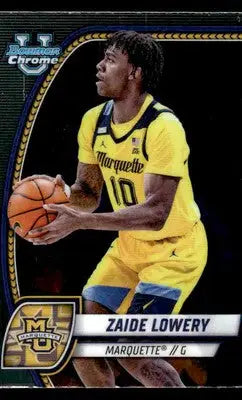 2024-25 Bowman University Chrome #90 Zaide Lowery - Basketball Card Single