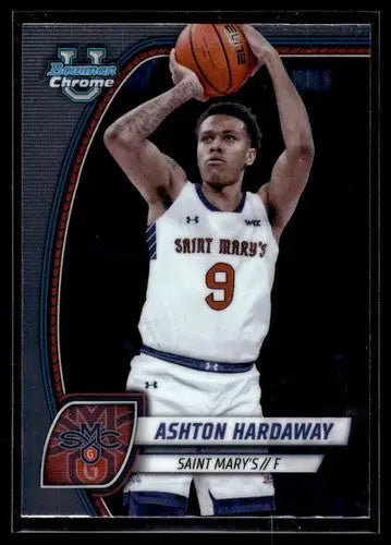 Original gloss Bowman University Chrome Ashton Hardaway basketball card 2024 25