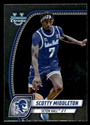2024-25 Bowman University Chrome #94 Scotty Middleton - Basketball Card Single