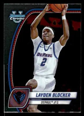 2024-25 Bowman University Chrome #95 Layden Blocker - Basketball Card Single