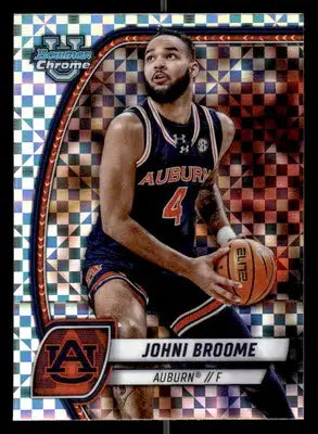 2024-25 Bowman University Chrome #98 Johni Broome X-Fractor - Basketball Card Single