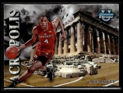 2024-25 Bowman University Chrome #A-2 Ace Bailey Acropolis Rutgers - Basketball Card Single
