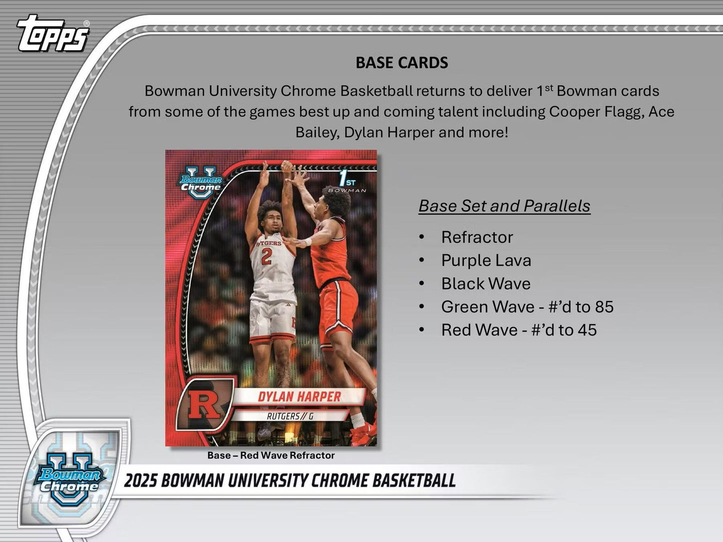 2024-25 Bowman University Chrome Basketball 7-Pack Blaster Box
