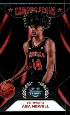 2024-25 Bowman University Chrome #CI-8 Asa Newell Campus Icons Georgia Bulldogs - Basketball Card Single