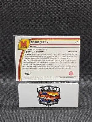 2024-25 Bowman University Chrome - Derik Queen #19 (RC) - Basketball Card Single