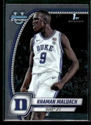 2024-25 Bowman University Chrome Khaman Maluach #46 Duke Blue Devils - Basketball Card Single