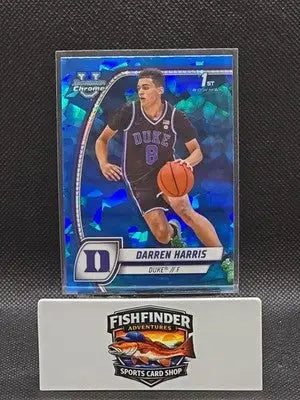 2024-25 Bowman University Chrome Sapphire Edition - Darren Harris #18 (RC) - Basketball Card Single
