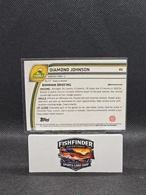 2024-25 Bowman University Chrome Sapphire Edition - Diamond Johnson #86 (RC) - Basketball Card Single