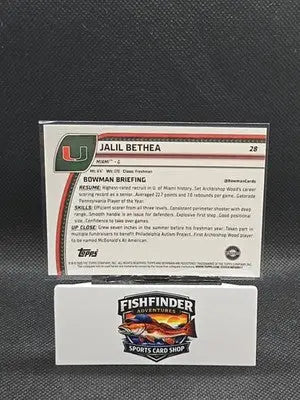 2024-25 Bowman University Chrome Sapphire Edition - Jalil Bethea #28 (RC) - Basketball Card Single