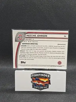 2024-25 Bowman University Chrome Sapphire Edition - Meechie Johnson #54 (RC) - Basketball Card Single