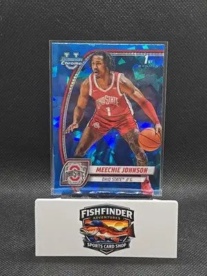 2024-25 Bowman University Chrome Sapphire Edition - Meechie Johnson #54 (RC) - Basketball Card Single