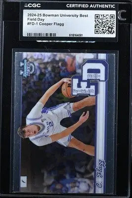 2024-25 Bowman’s Best University #FD-1 Cooper Flagg Field Day CGC Authentic - Basketball Card Single