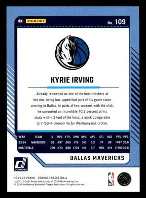2024-25 Donruss #109 Kyrie Irving - Basketball Card Single
