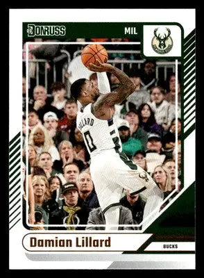 2024-25 Donruss #125 Damian Lillard Base Milwaukee Bucks - Basketball Card Single