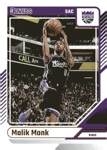 2024-25 Donruss #126 Malik Monk NM-MT Sac Kings ID:81088 - Basketball Card Single