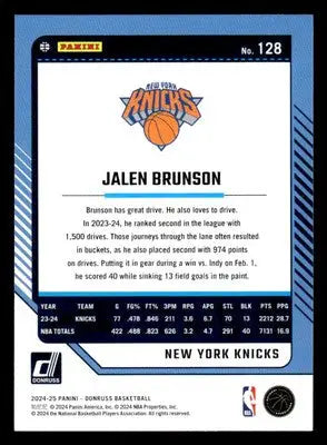 2024-25 Donruss #128 Jalen Brunson