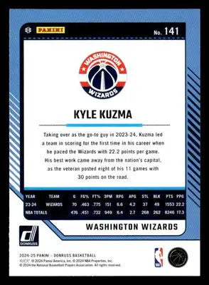 2024-25 Donruss #141 Kyle Kuzma - Basketball Card Single
