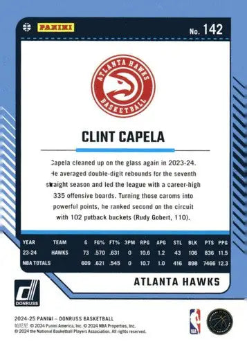 2024-25 Donruss #142 Clint Capela NM-MT Hawks ID:81098 - Basketball Card Single