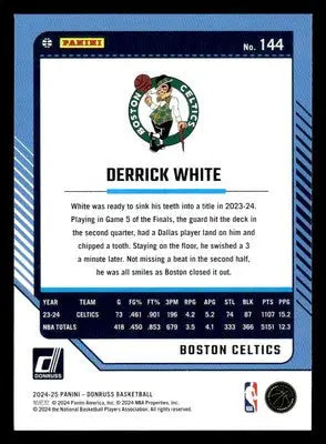 2024-25 Donruss #144 Derrick White Base Boston Celtics - Basketball Card Single