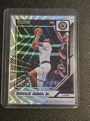 2024-25 Donruss #15 Derrick Jones Jr. Blue Wedges #/75 - Basketball Card Single