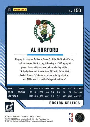 2024-25 Donruss #150 Al Horford NM-MT Celtics ID:79385 - Basketball Card Single