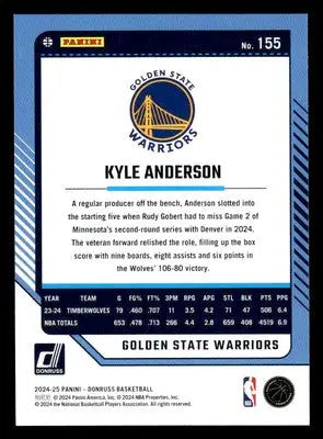2024-25 Donruss #155 Kyle Anderson - Basketball Card Single