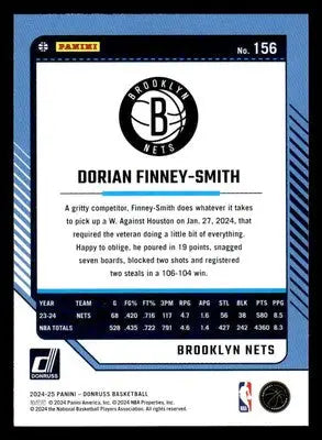2024-25 Donruss #156 Dorian Finney-Smith Base Brooklyn Nets - Basketball Card Single