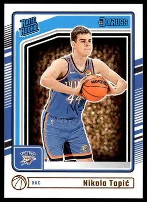 2024-25 Donruss #208 Nikola Topic NM-MT RC Rookie Thunder ID:81136 - Basketball Card Single
