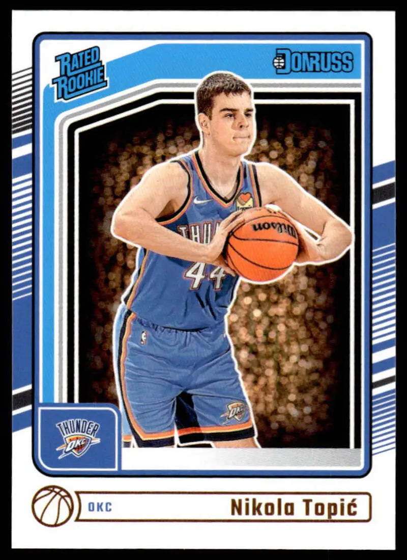 2024-25 Donruss #208 Nikola Topic NM-MT RC Rookie Thunder ID:81136 - Basketball Card Single
