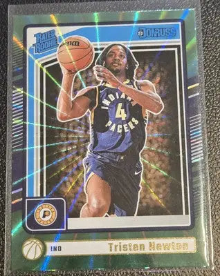 2024-25 Donruss #216 Tristen Newton Holo Green Laser - Basketball Card Single