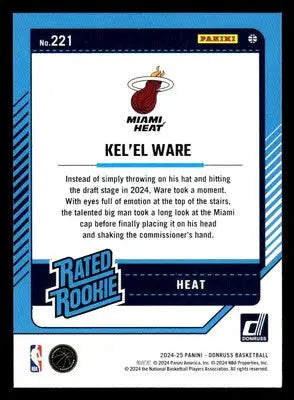 2024-25 Donruss #221 Kel’el Ware