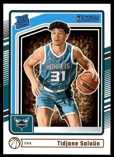 2024-25 Donruss #229 Tidjane Salaun NM-MT RC Rookie Hornets ID:81145 - Basketball Card Single