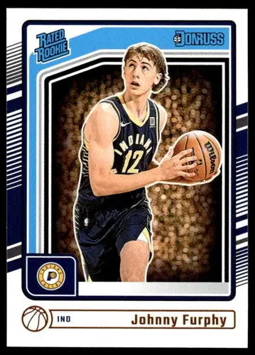 2024-25 Donruss #242 Johnny Furphy NM-MT RC Rookie Pacers ID:81151 - Basketball Card Single