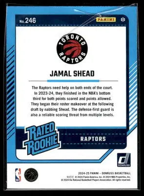 2024-25 Donruss #246 Jamal Shead Choice - Basketball Card Single
