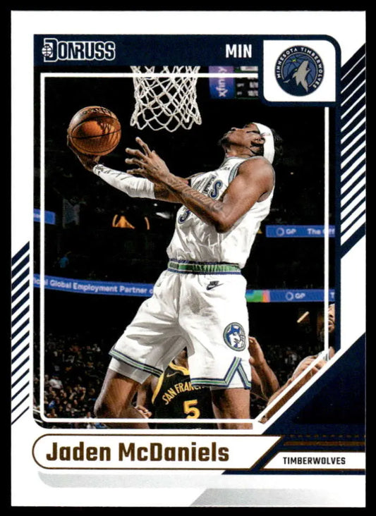 2024-25 Donruss #36 Jaden McDaniels NM-MT Timberwolves ID:81041 - Basketball Card Single
