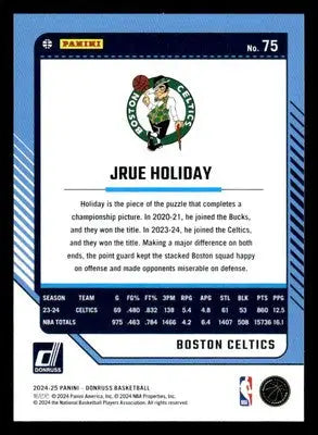 2024-25 Donruss #75 Jrue Holiday Base Boston Celtics - Basketball Card Single
