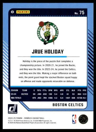 2024-25 Donruss #75 Jrue Holiday NM-MT Celtics ID:81059 - Basketball Card Single