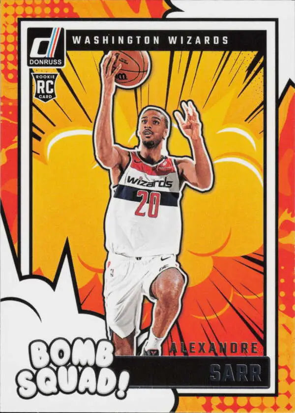 2024-25 Donruss Bomb Squad #9 Alexandre Sarr NM-MT Wizards ID:80751 - Basketball Card Single