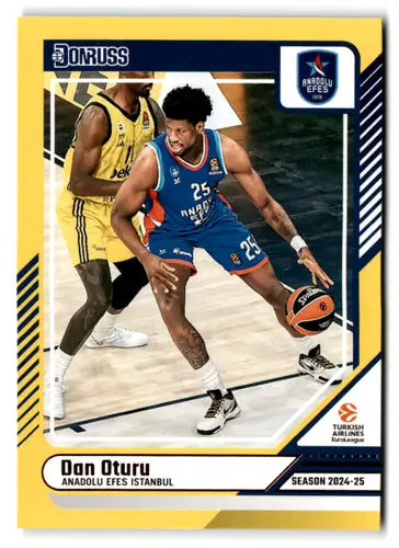 2024-25 Donruss EuroLeague Yellow Flood #84 Dan Oturu NM Near Mint ID:82597 - Basketball Card Single