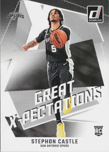 2024-25 Donruss Great X-Pectations #1 Stephon Castle NM-MT Spurs ID:80758 - Basketball Card Single