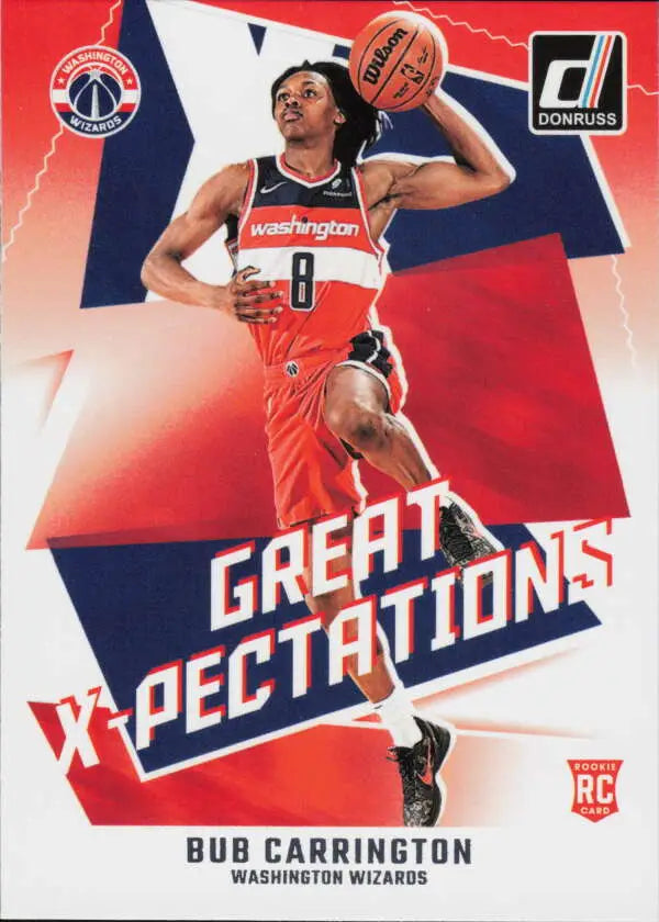2024-25 Donruss Great X-Pectations #18 Bub Carrington NM-MT Wizards ID:80761 - Basketball Card Single