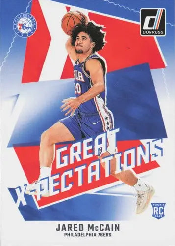 2024-25 Donruss Great X-Pectations #5 Jared McCain NM-MT 76ers ID:80759 - Basketball Card Single