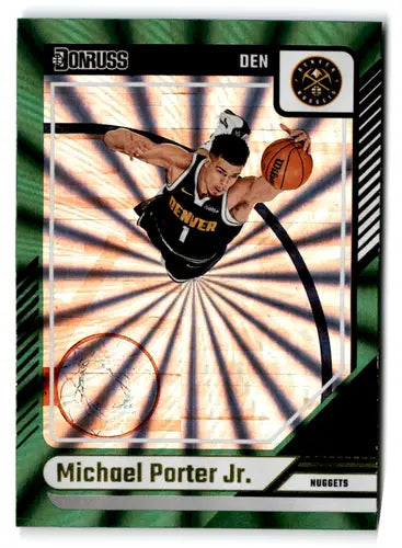 2024-25 Donruss Holo Green Laser #100 Michael Porter Jr. NM-MT Nuggets ID:81277 - Basketball Card Single