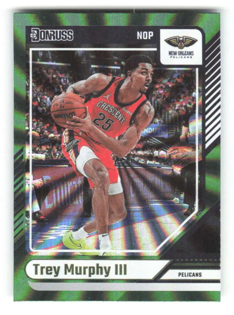 2024-25 Donruss Holo Green Laser #4 Trey Murphy III NM-MT Pelicans ID:80766 - Basketball Card Single