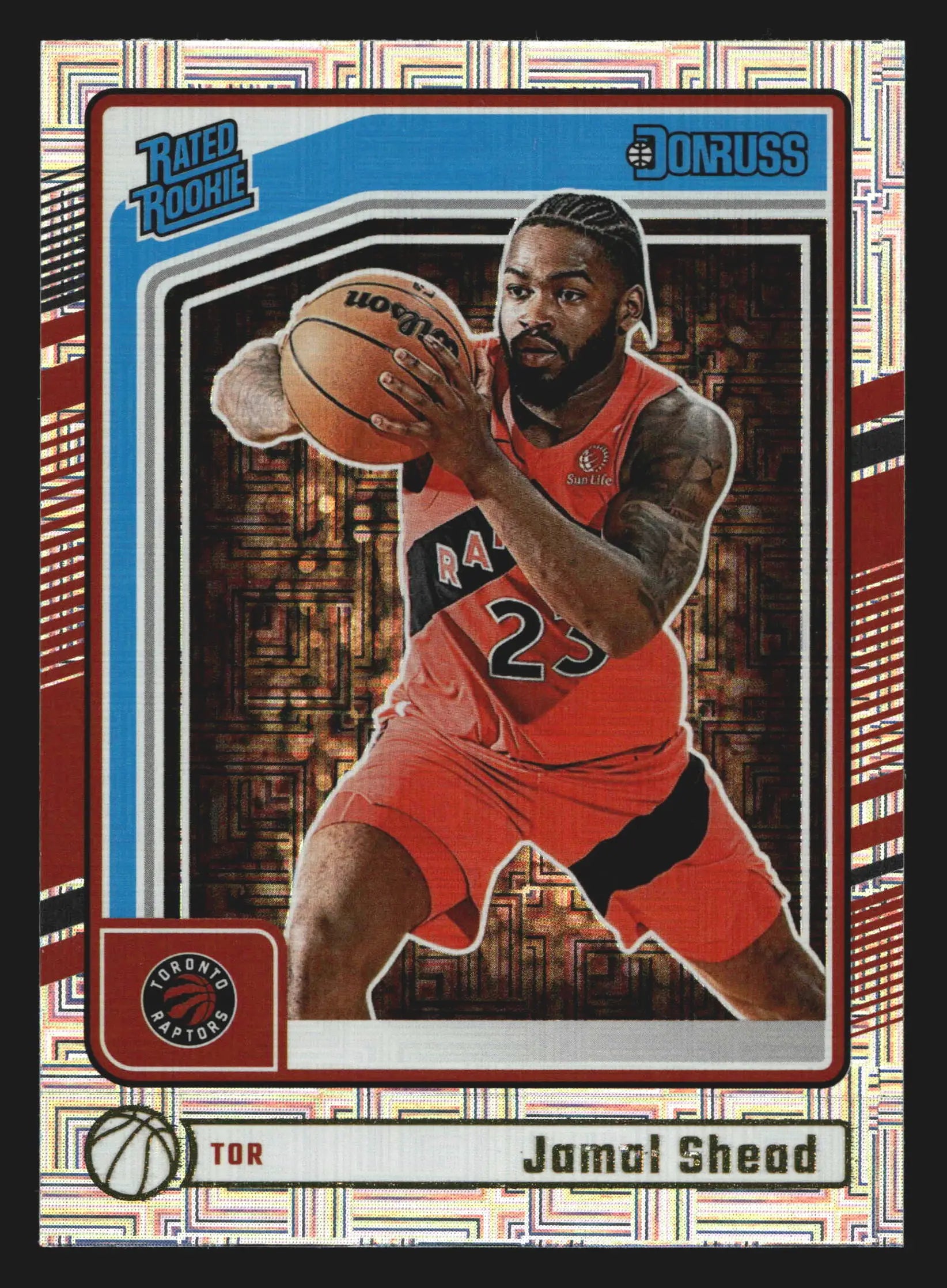 2024-25 Donruss Jamal Shead #246 Mojo Rated Rookie RC Toronto Raptors - Basketball Card Single
