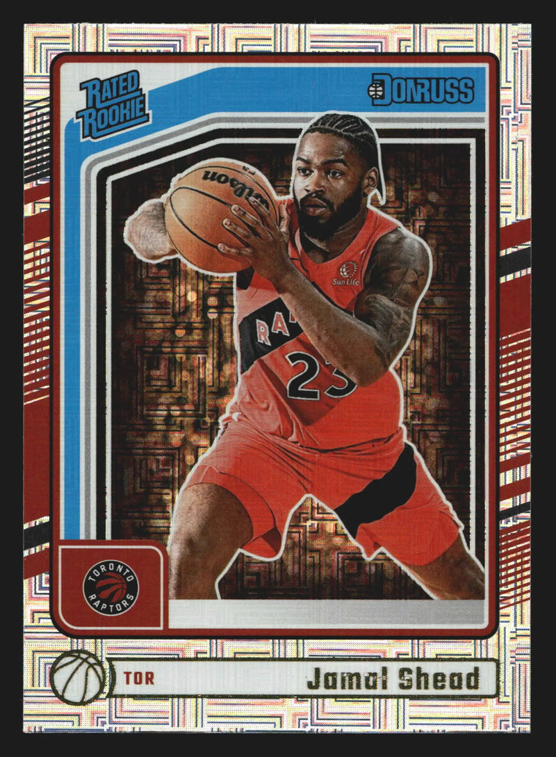 2024-25 Donruss Jamal Shead #246 Mojo Rated Rookie RC Toronto Raptors - Basketball Card Single