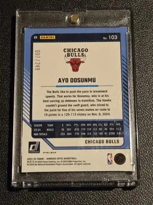 2024-25 Donruss Optic #103 Ayo Dosunmu Premium Box Set #/249 - Basketball Card Box