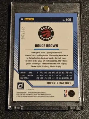 2024-25 Donruss Optic #105 Bruce Brown Premium Box Set #/249 - Basketball Card Box