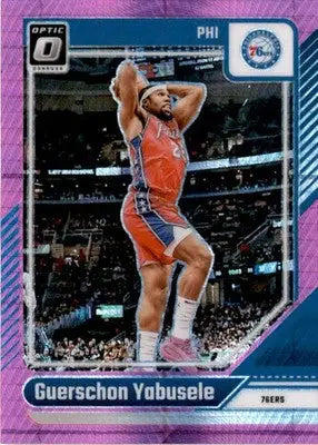 2024-25 Donruss Optic #168 Guerschon Yabusele Hyper Pink - Basketball Card Single